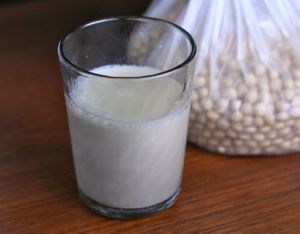 homemade soy milk