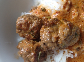 Thai Meatballs with Red Curry